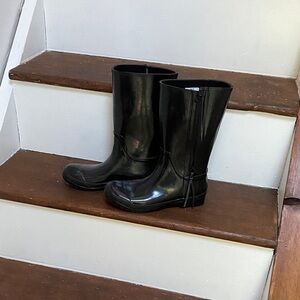 Sperry Black Women's Rain Boots, Size 9